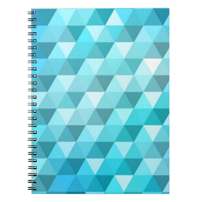Abstract background made of mosaic pattern spiral notebook (Front)