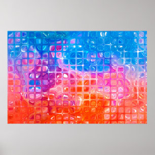 abstract background.multicolored mosaic poster