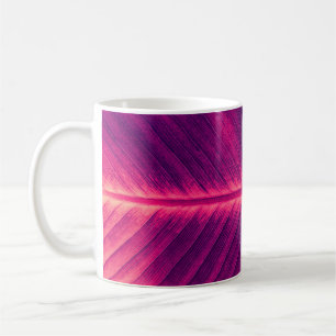abstract background, palm leaf vein, toned proce coffee mug