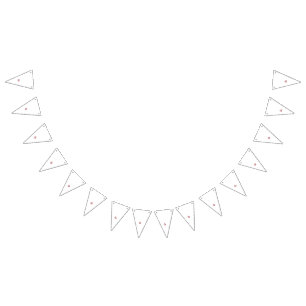 Abstract background pattern featuring various shap bunting