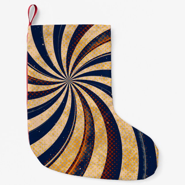 Abstract background pattern small christmas stocking (Front)