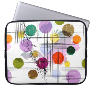 abstract background pattern, with circles, lines, laptop sleeve