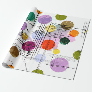 abstract background pattern, with circles, lines, wrapping paper