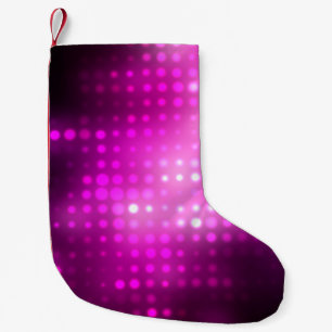 Abstract background. pink geometrical background w small christmas stocking