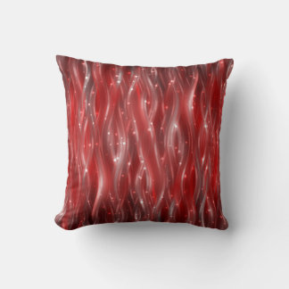 abstract background. red background with waves and cushion