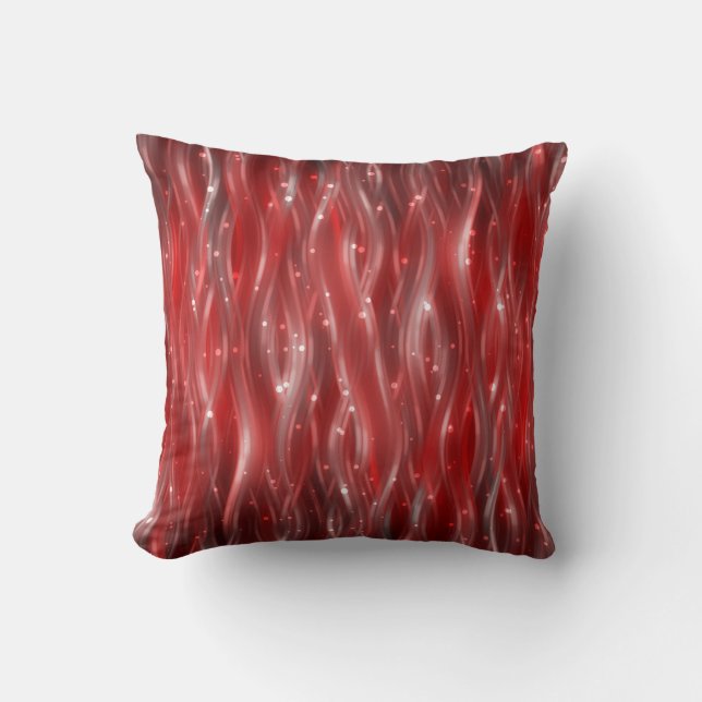abstract background. red background with waves and cushion (Front)