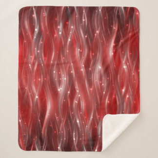 abstract background. red background with waves and sherpa blanket