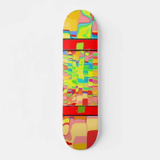 Abstract Background Skateboard (Front)