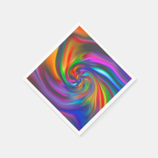 Abstract Background Spirals Soft I Napkin