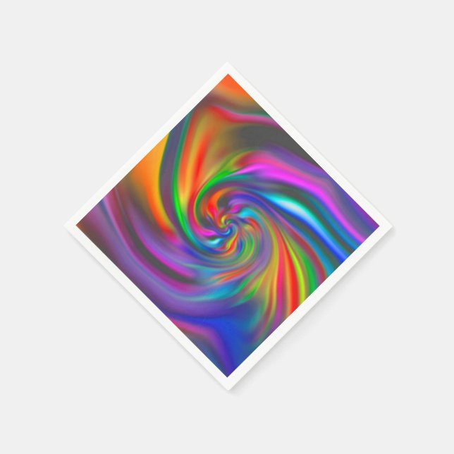 Abstract Background Spirals Soft I Napkin (Corner)