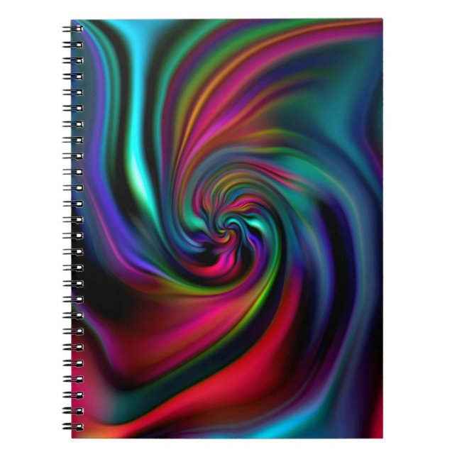 Abstract Background Spirals Soft I Spiral Notebook (Front)
