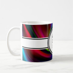 Abstract Background Spirals soft I + your text Coffee Mug