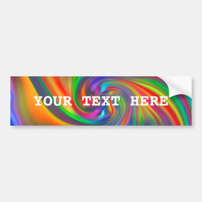 Abstract Background Spirals Soft II Bumper Sticker (Front)