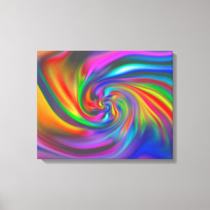 Abstract Background Spirals Soft II Canvas Print