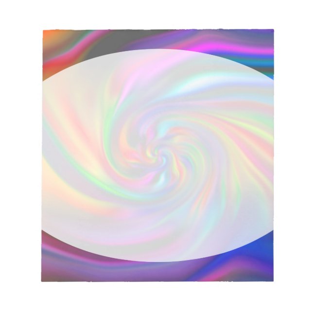 Abstract Background Spirals Soft II Notepad (Front)