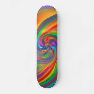 Abstract Background Spirals Soft II Skateboard