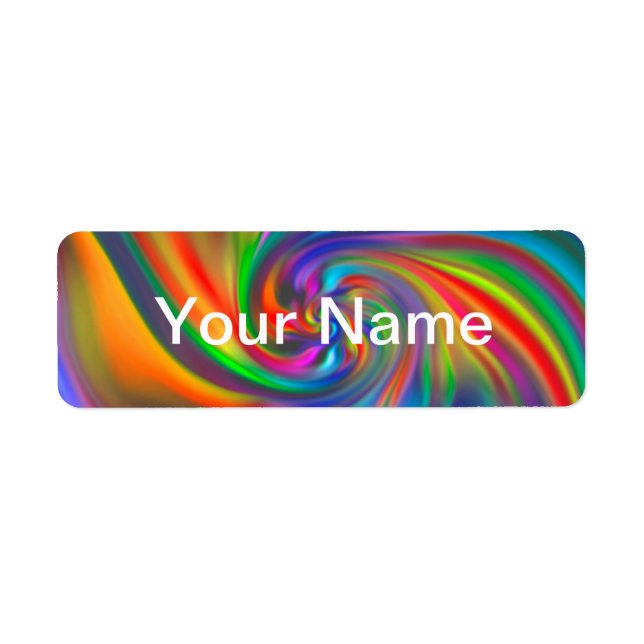 Abstract Background Spirals Soft II + your text (Front)