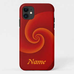 Abstract Background Spirals soft III + your text Case-Mate iPhone Case