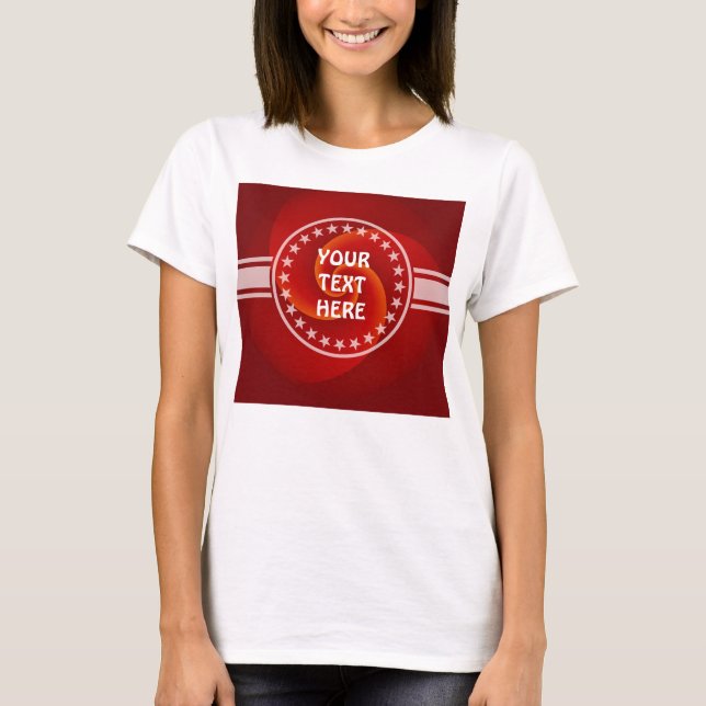 Abstract Background Spirals soft III + your text T-Shirt (Front)