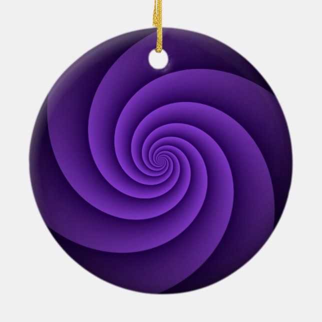 Abstract Background Spirals soft IV Ceramic Tree Decoration (Back)