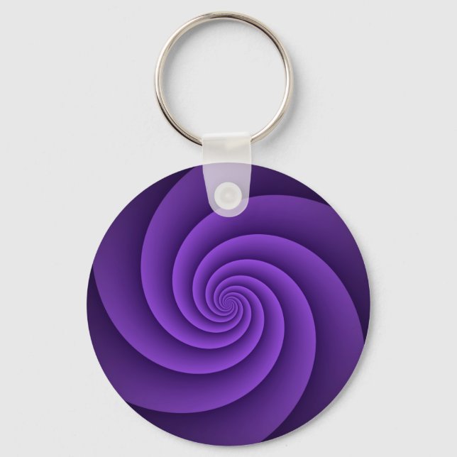 Abstract Background Spirals soft IV Key Ring (Front)