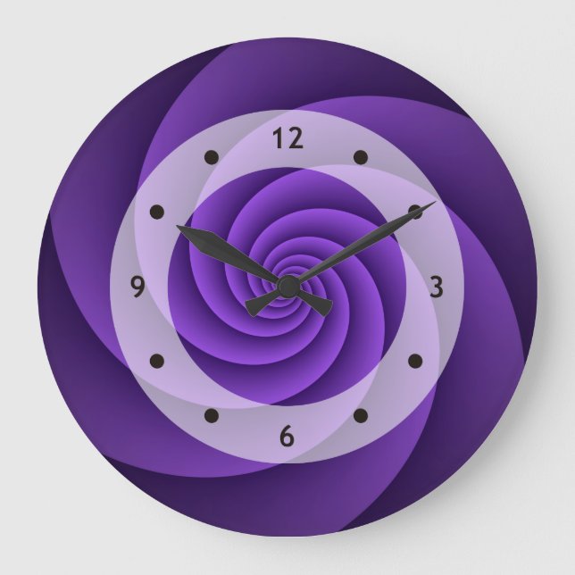 Abstract Background Spirals soft IV Large Clock (Front)
