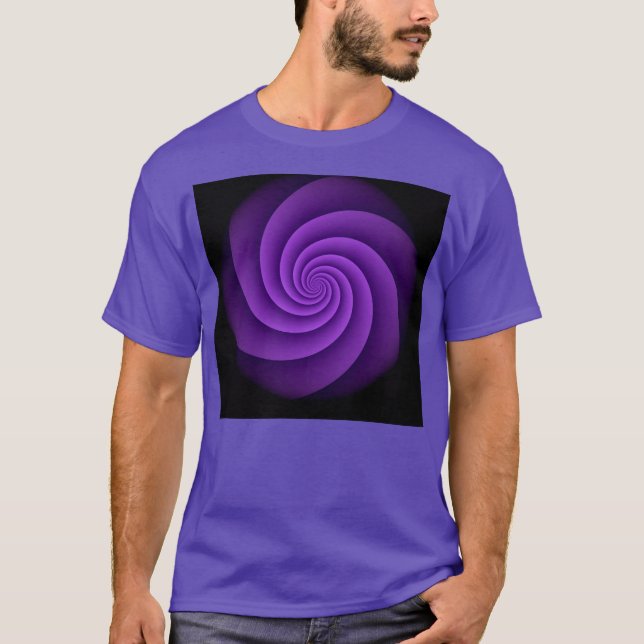 Abstract Background Spirals soft IV T-Shirt (Front)