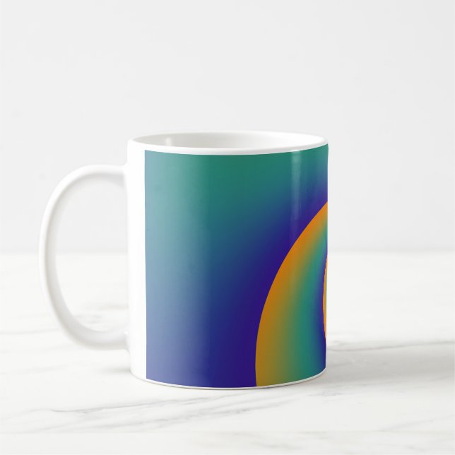 Abstract Background Spirals soft V Coffee Mug (Left)