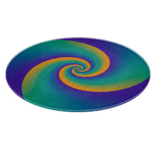 Abstract Background Spirals soft V Cutting Board