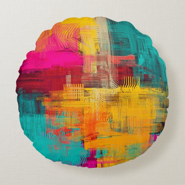Abstract background texture. 2d illustration. Expr Round Cushion (Front)