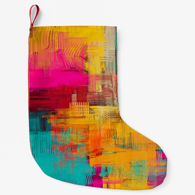 Abstract background texture. 2d illustration. Expr Small Christmas Stocking (Front)