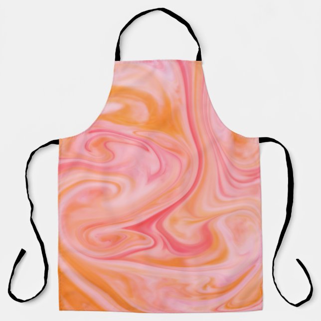 Abstract background texture of swirling or flowing apron (Front)