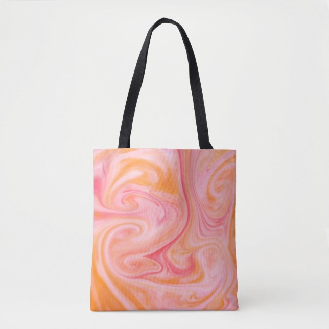 Abstract background texture of swirling or flowing tote bag (Front)