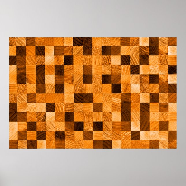 Abstract background texture of wood from the end s poster (Front)