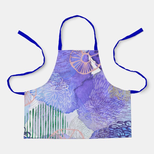 abstract-background-watercolor apron (Front)