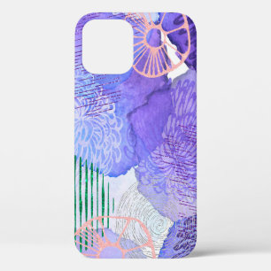 Abstract background watercolor iPhone 12 case