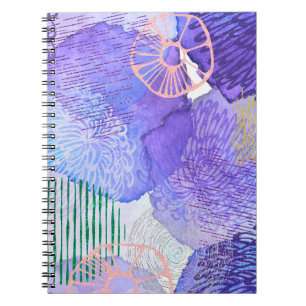 Abstract background watercolor notebook