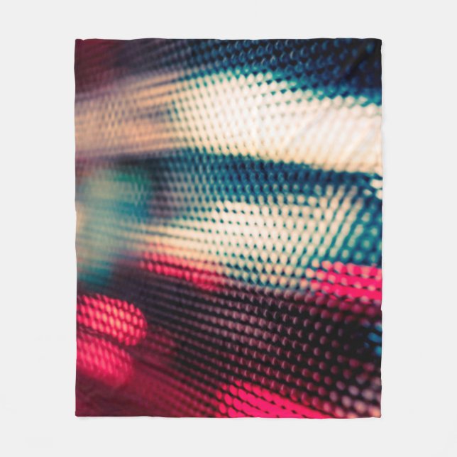 abstract background with bokeh defocused lights an fleece blanket (Front)