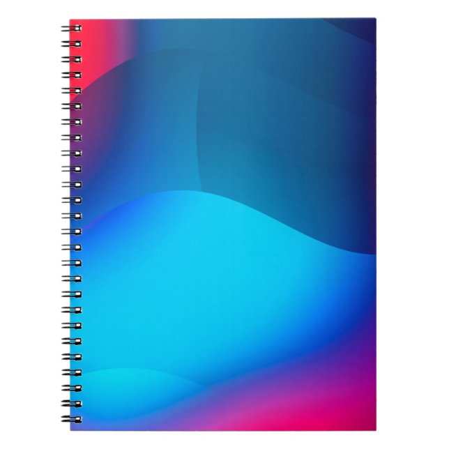 Abstract background with colorful gradient. Vibran Notebook (Front)