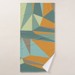 Abstract background with colorful trianglesabstrac bath towel