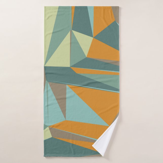 Abstract background with colorful trianglesabstrac bath towel (Bath Towel)
