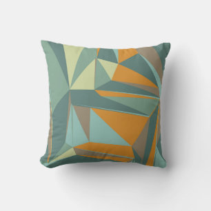 Abstract background with colorful trianglesabstrac cushion