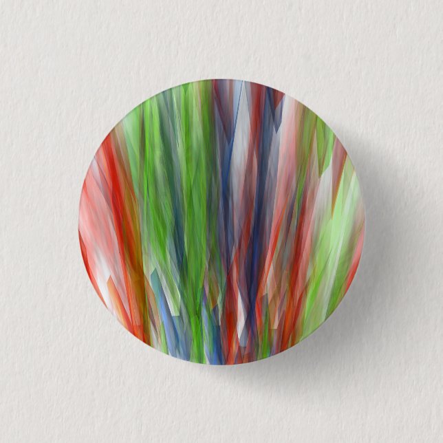 Abstract background with colourful crystals 3 cm round badge (Front)