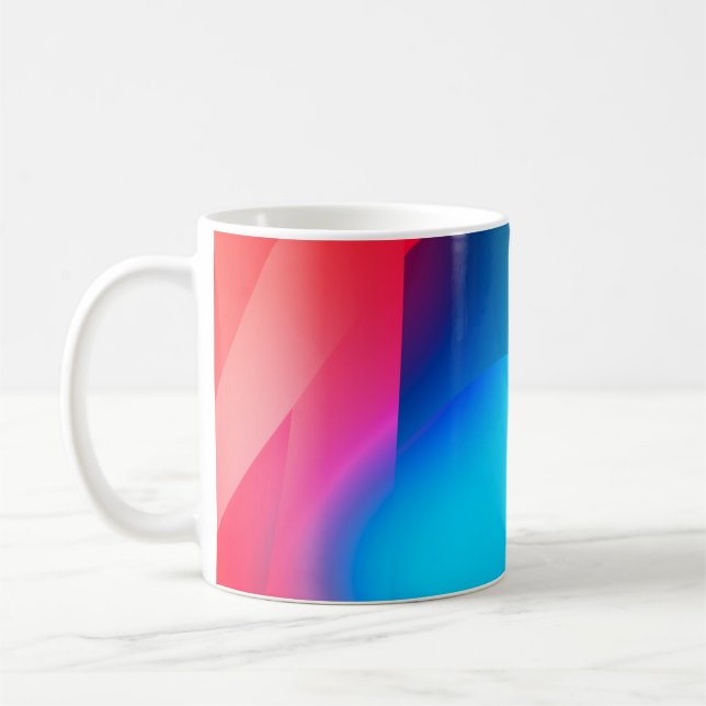 Abstract background with colourful gradient. Vibra Coffee Mug (Left)