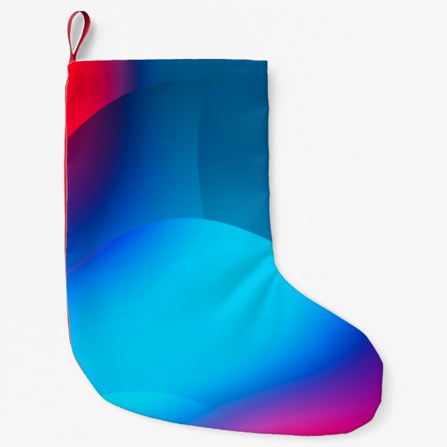 Abstract background with colourful gradient. Vibra Small Christmas Stocking (Front)