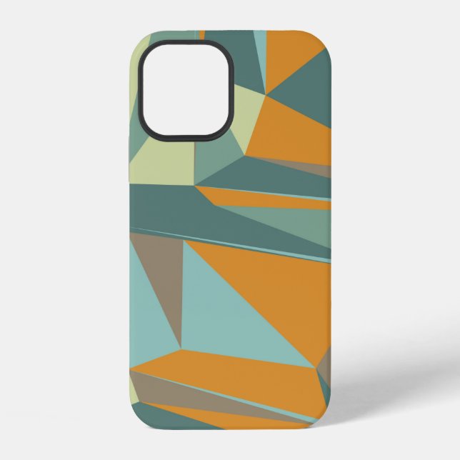 Abstract background with colourful trianglesabstra iPhone case (Back)