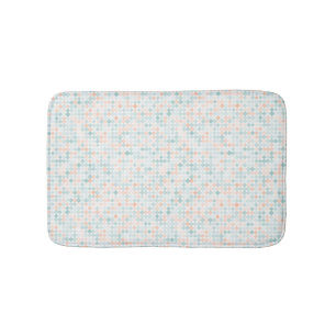 Abstract background with mixed small spots bath mat