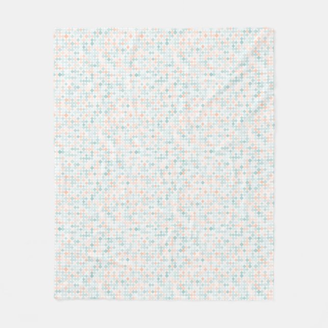Abstract background with mixed small spots fleece blanket (Front)