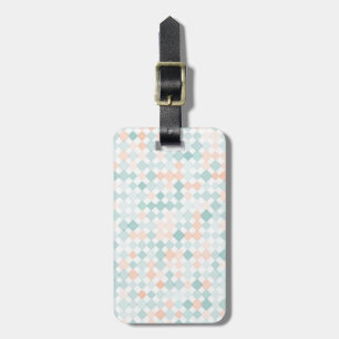 Abstract background with mixed small spots luggage tag