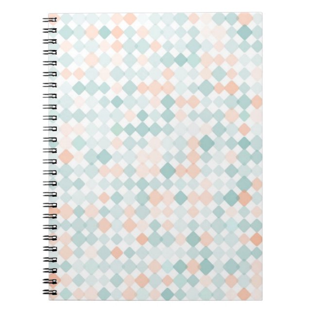 Abstract background with mixed small spots notebook (Front)